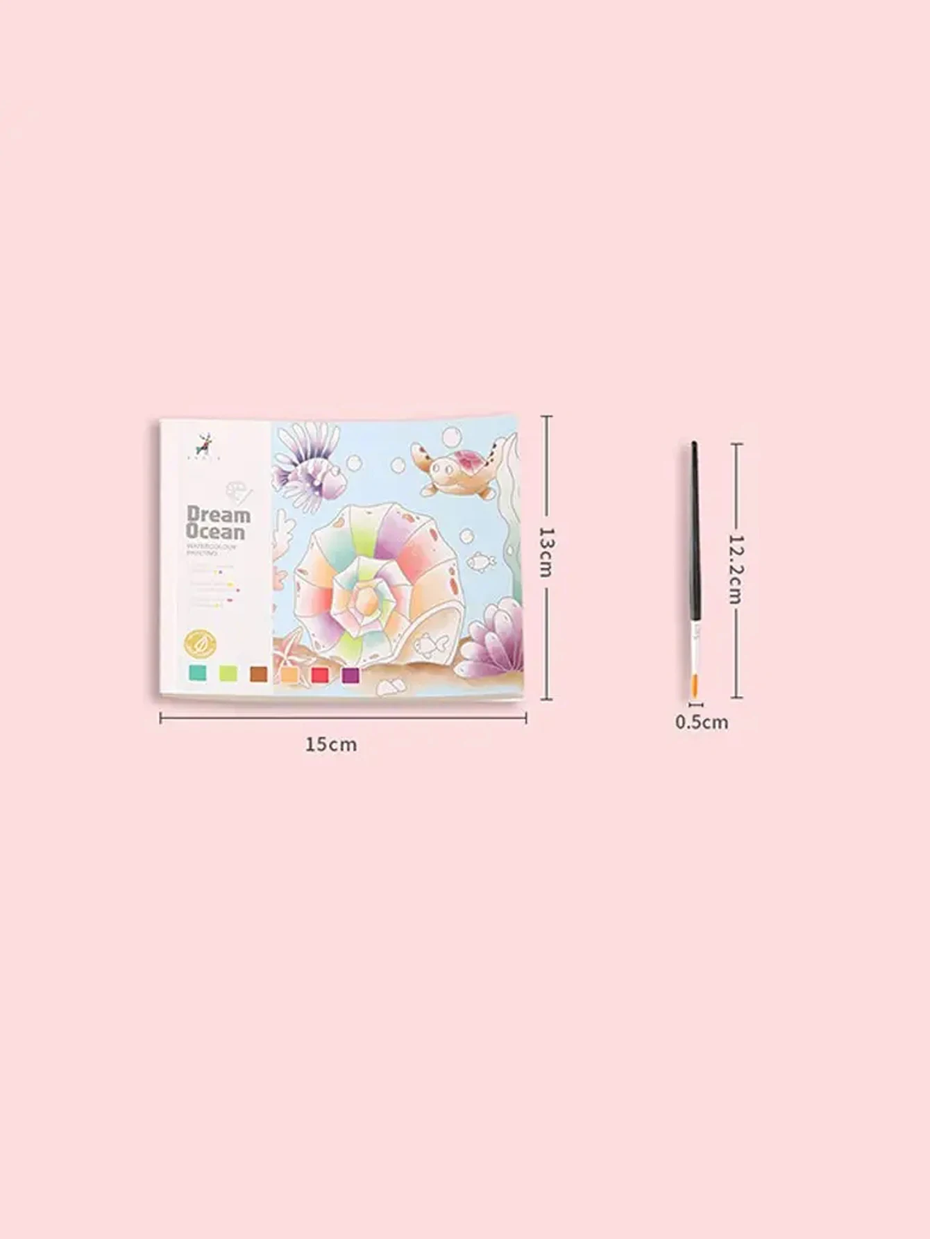 A creative Watercolor coloring book Gouache Graffiti Drawing Book Cartoon Animal Forest Children's Drawing book comes with paint