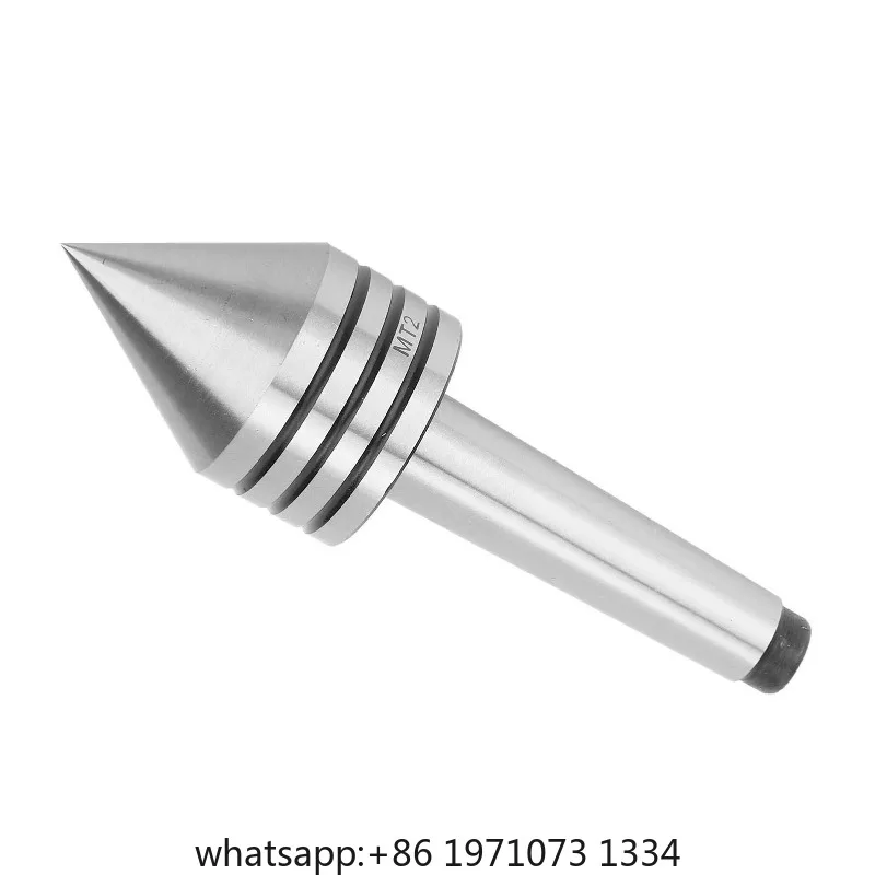 Tailstock Live Center HSS 60 Degree Accuracy MT2 High Toughness Lathe Tailstock Accessories for CNC