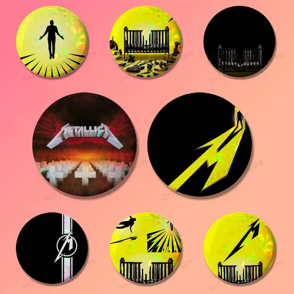 

Band 72-Seasons-M-Metallicas Round Cosplay Pin Bag Decor Fans Collect Friends Gifts Brooch Souvenir Badges 25 32 44 58 75 mm