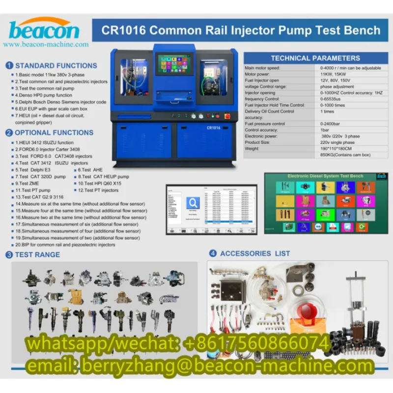 Picture 7: Diesel Common Rail Injector Pump Test Bench CR1016 and EUI EUP HEUI With Coding Code for Diesel Repair Detection Test Stand