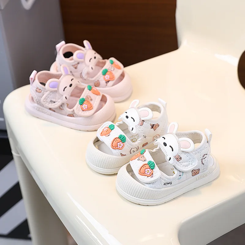 

Летние детские сандалии для мальчиков 0-1-3 лет, дышащая обувь для малышей, мягкая подошва, нескользящие туфли для девочек, новинка