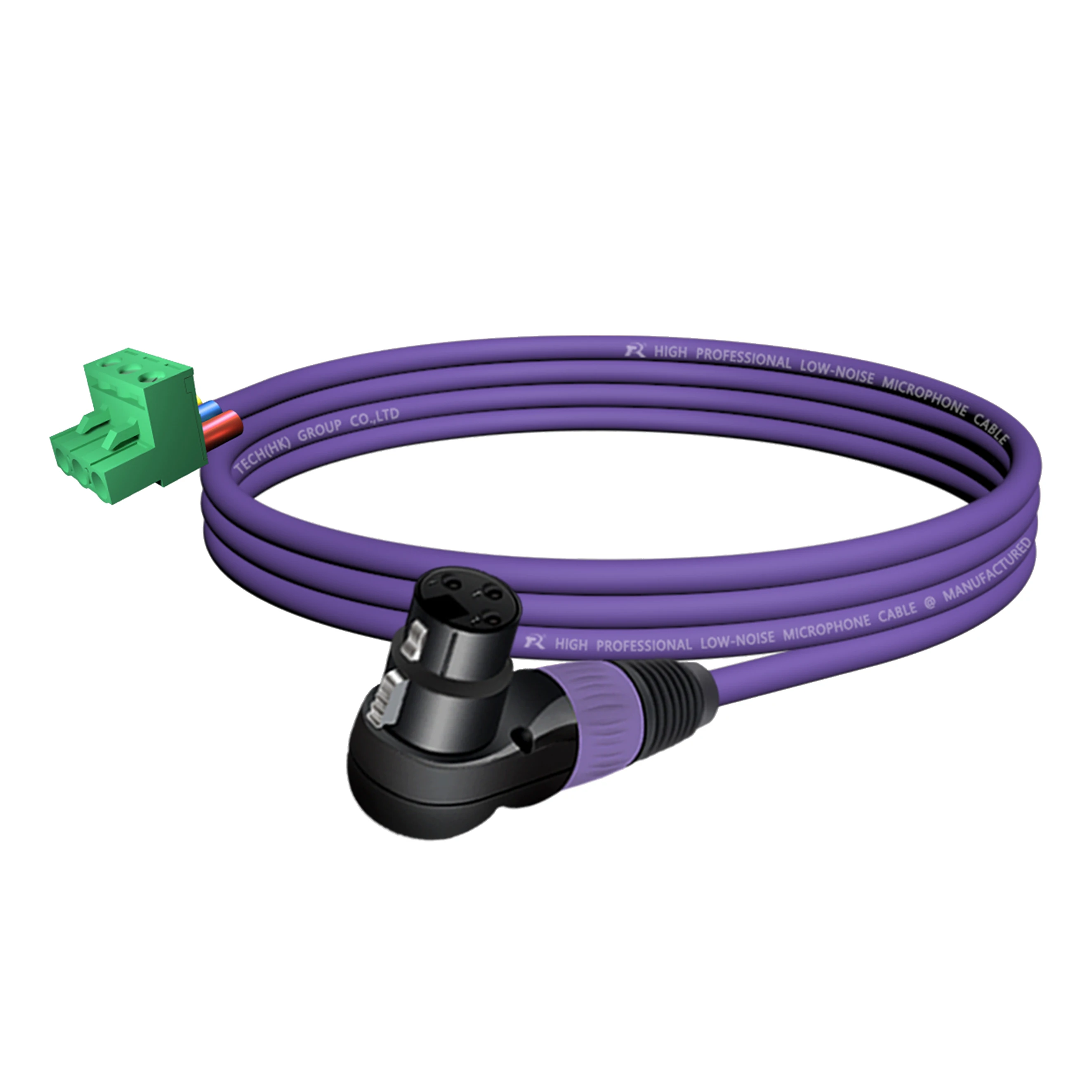 Rechtwinkliger schwarzer XLR-Stecker, 3-polig männlich oder weiblich, verbunden mit 3-poligem Phoenix-Stecker, 5,08 mm 3-polige PCB-Schraubklemme – Detail 14