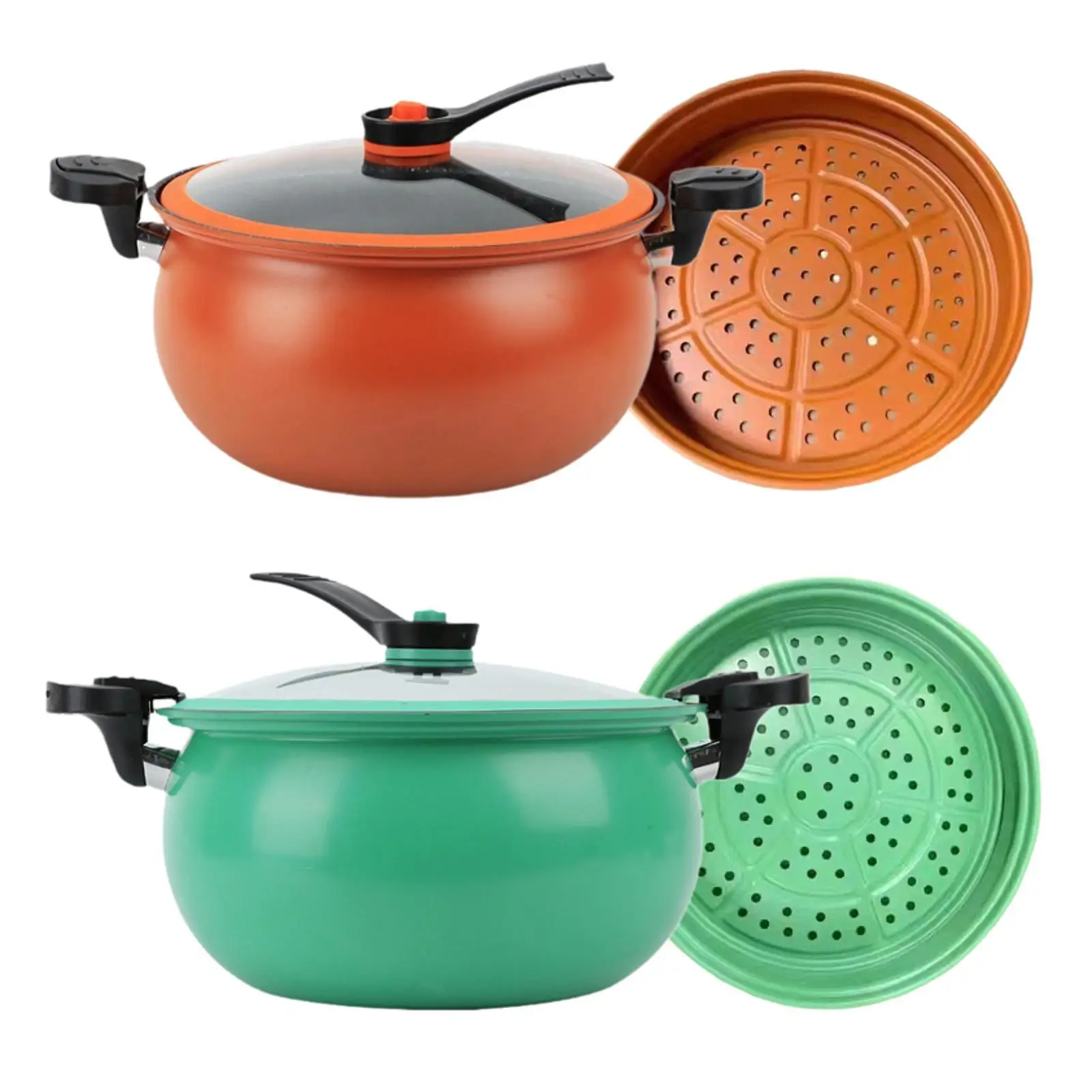 Micro Pressure Cooker 7L Saucepan with Lid Rice Cooker for Milk Soup Noodles