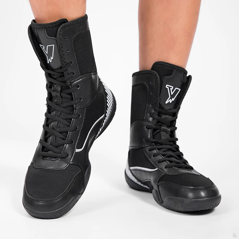 

Professional Boxing Sport Shoe Men Indoor Gym Training Shoe Men Anti-Slip Men Wrestling Boots Comfortable Boxing Fighting Boots
