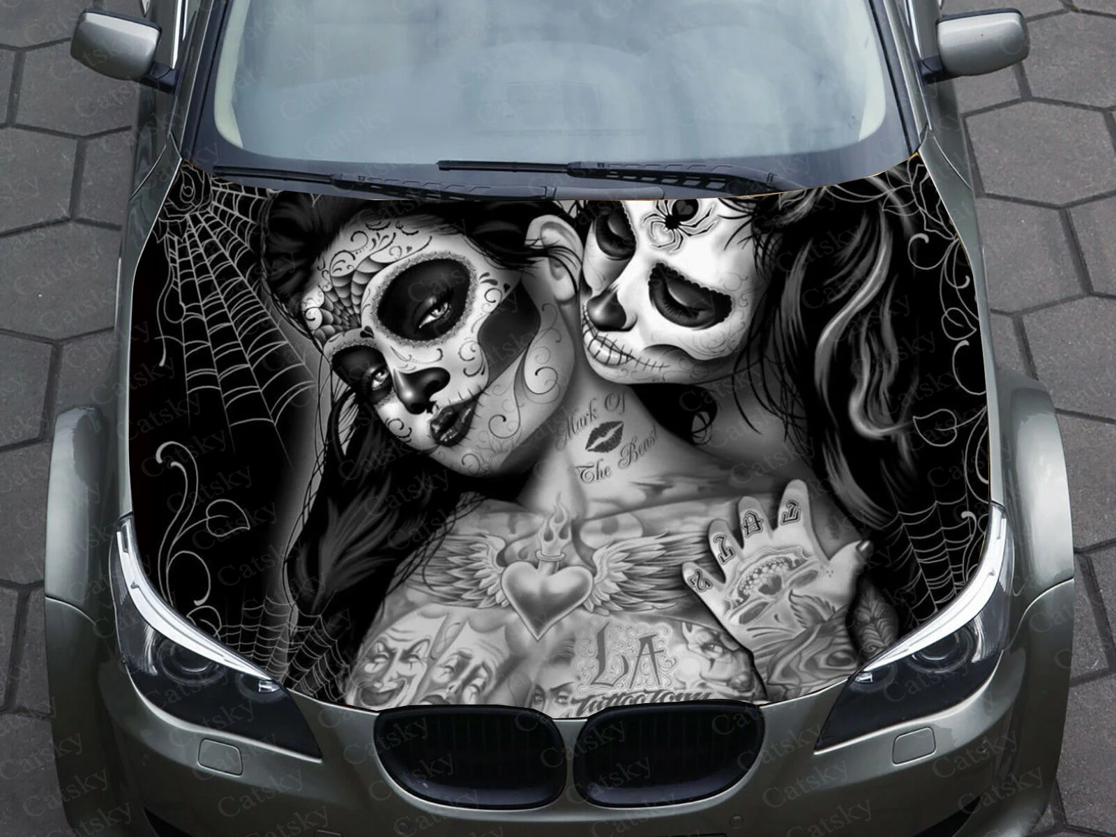 Sugar skulls Car Decal Graphics Vinyl decal Cover Pattern Packaging Decal custom DIY design Nightmare Skull Decal Stickers