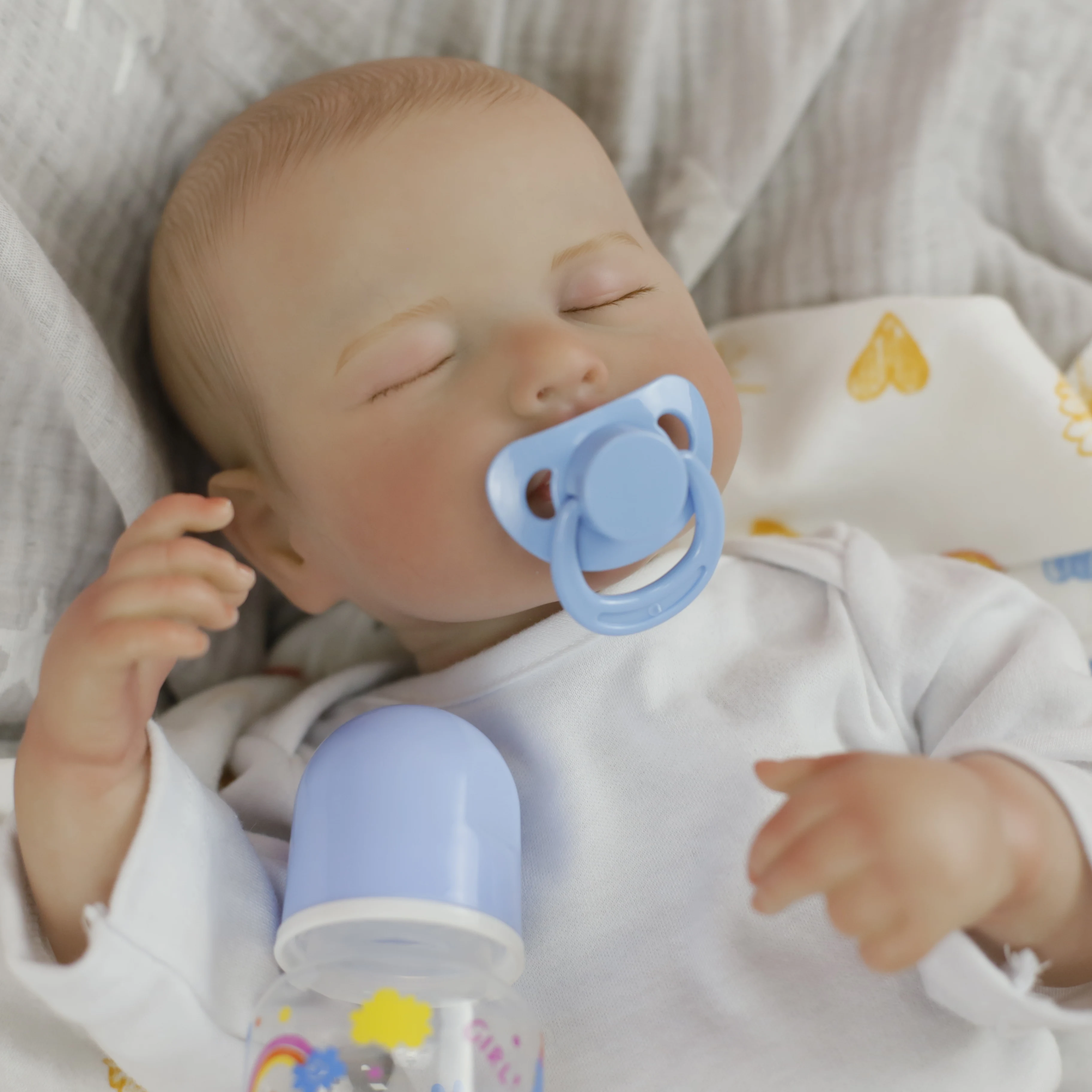 Lifereborn Realistic 45CM LouLou Reborn Boy and Girl Handmade De Silicona De Cuerpo Completo Reborn Baby Dolls For Kids Toy Gift