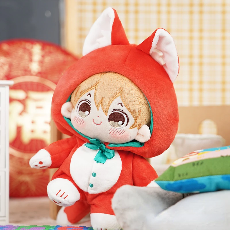 

20CM Game Anime Tartaglia Klee Cosplay Soft Adorable Outfit Short Plush Doll Pajamas Costume Christmas Gifts