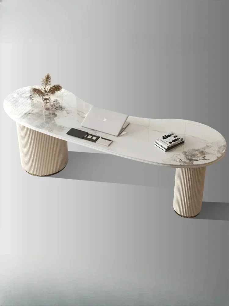 

Slate modern simple small apartment home writing study table light luxury office computer desk