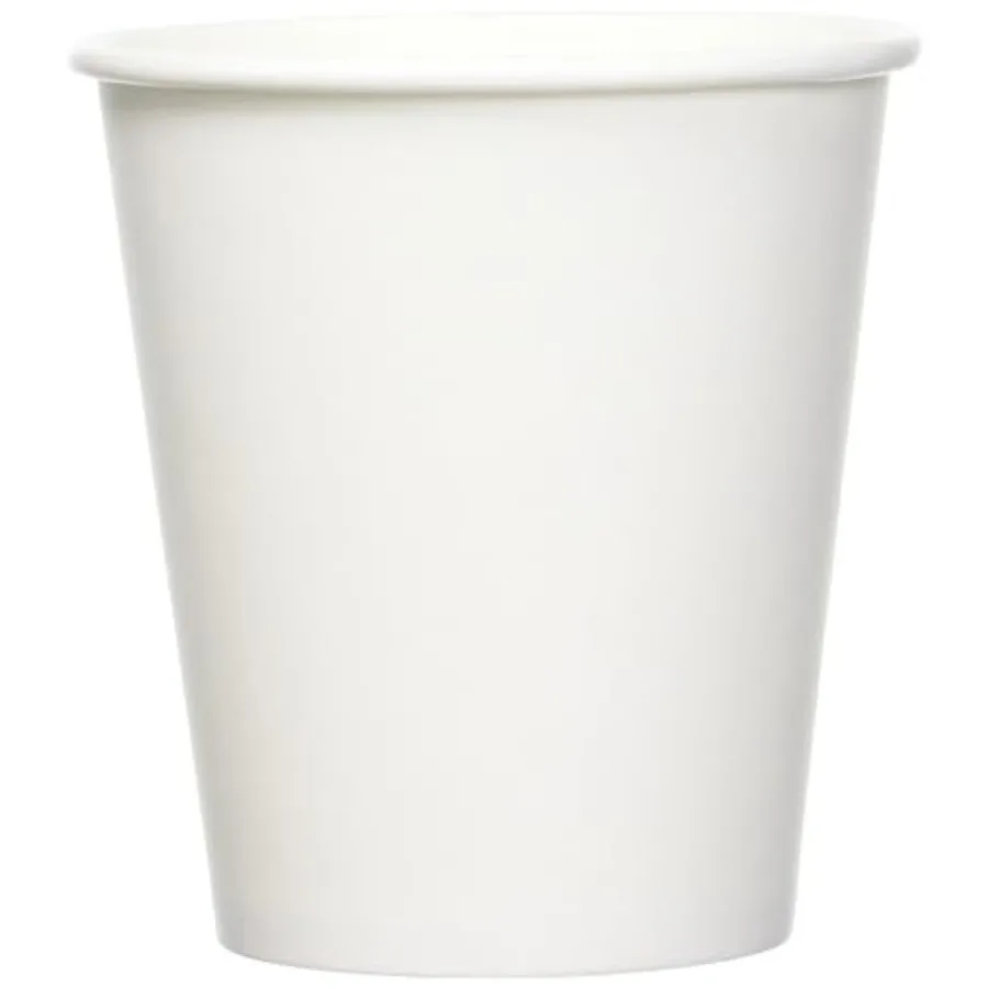 

Disposable Paper Cups for Hot and Cold Beverages Leak-Proof 10 oz White 1000 Count