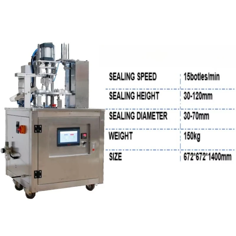 Factory Price Semi-auto Cup Sealer Machine Paper Plastic Film Sealing Packing Machine Yogurt Coffee Cup Sealer