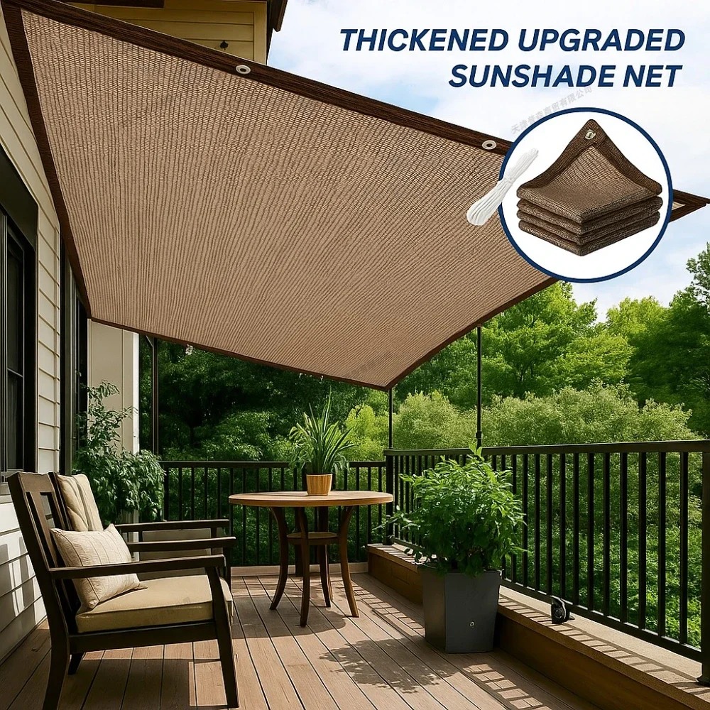 

90% Shade Rate Green Garden Shade Cloth with Grommets UV Resistant Sun Net Multi Sizes Canopy Cover for Patio Pergola Greenhouse