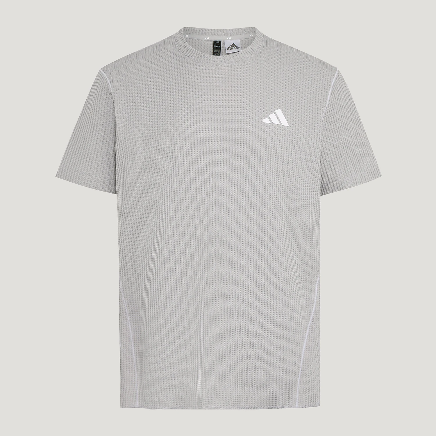 Adidas genuine MHWAFLETOP new men's light gray short sleeved T-shirt LD9349
