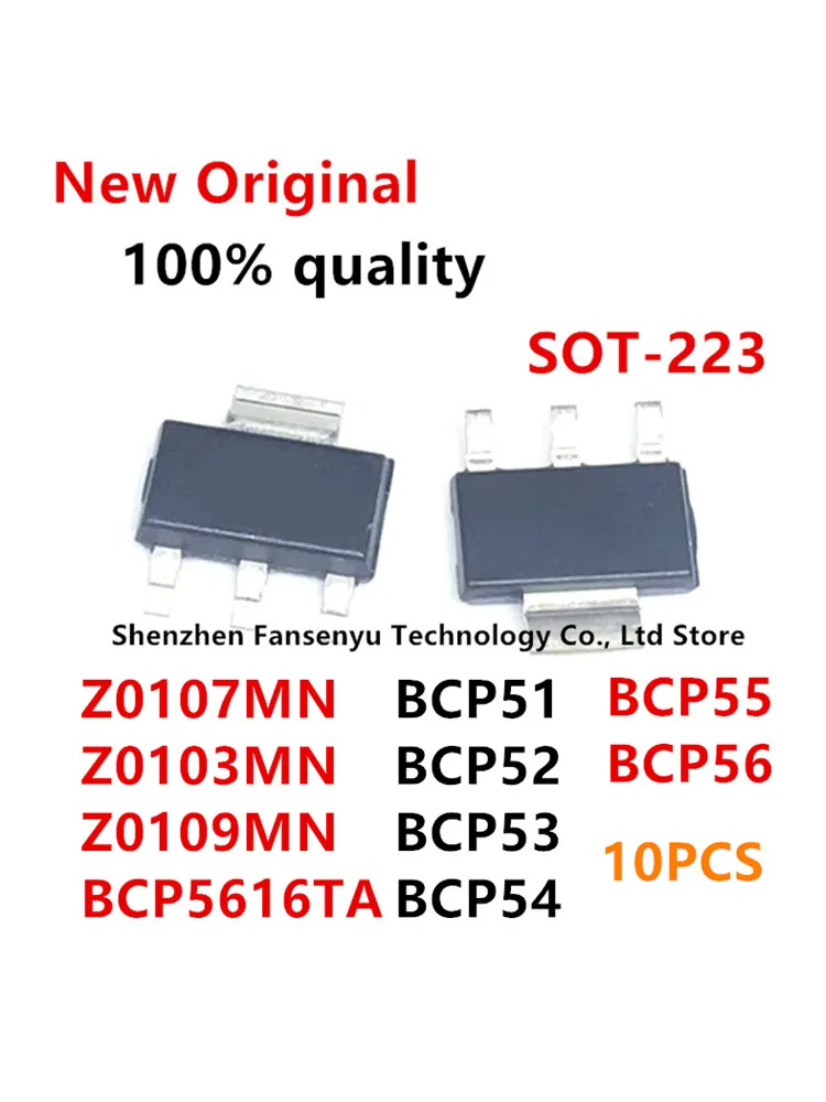 (10piece)100% New Z0107MN Z0103MN Z0109MN 07M 03M 09M Z7M Z3M Z9M BCP5616TA BCP51 BCP52 BCP53 BCP54 BCP55 BCP56 sot-223 Chipset