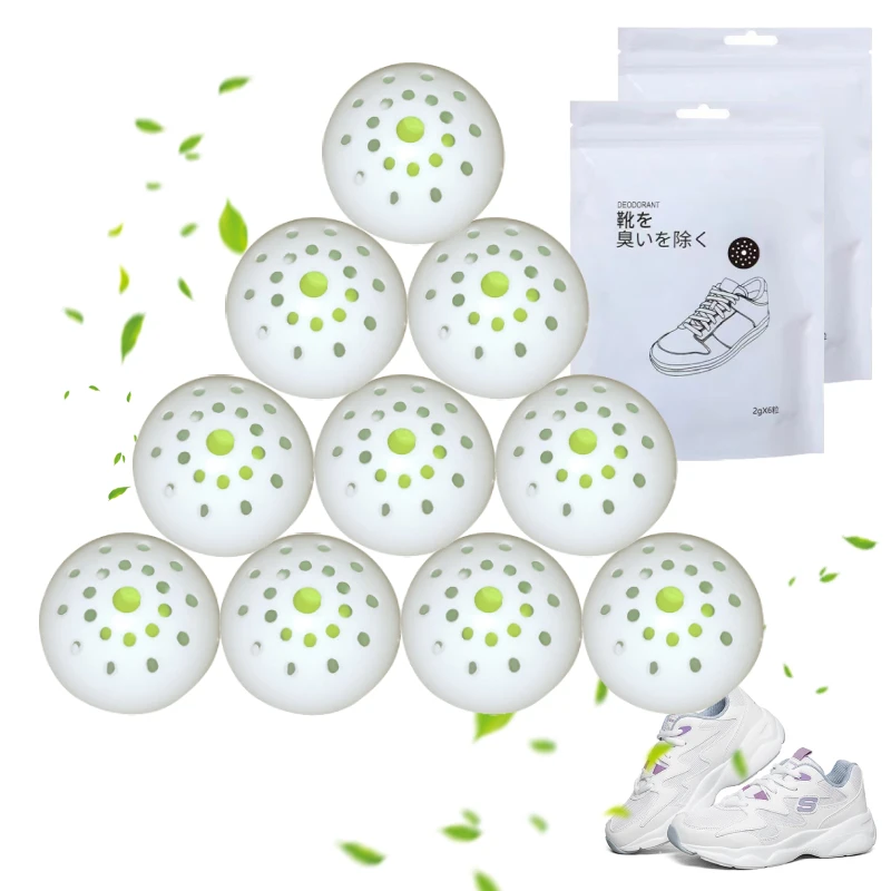 

60 Deodorizer Balls Shoe Fresheners Balls For Footwear Shoe Closet Toilet Deodorization Long-lasting Aromatic Green Tea Jasmine