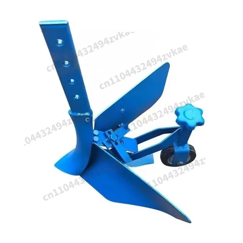 Agricultural Fertilization WorkMini Micro-till Ditching Plow, Adjustable Handheld Ditch Opener for