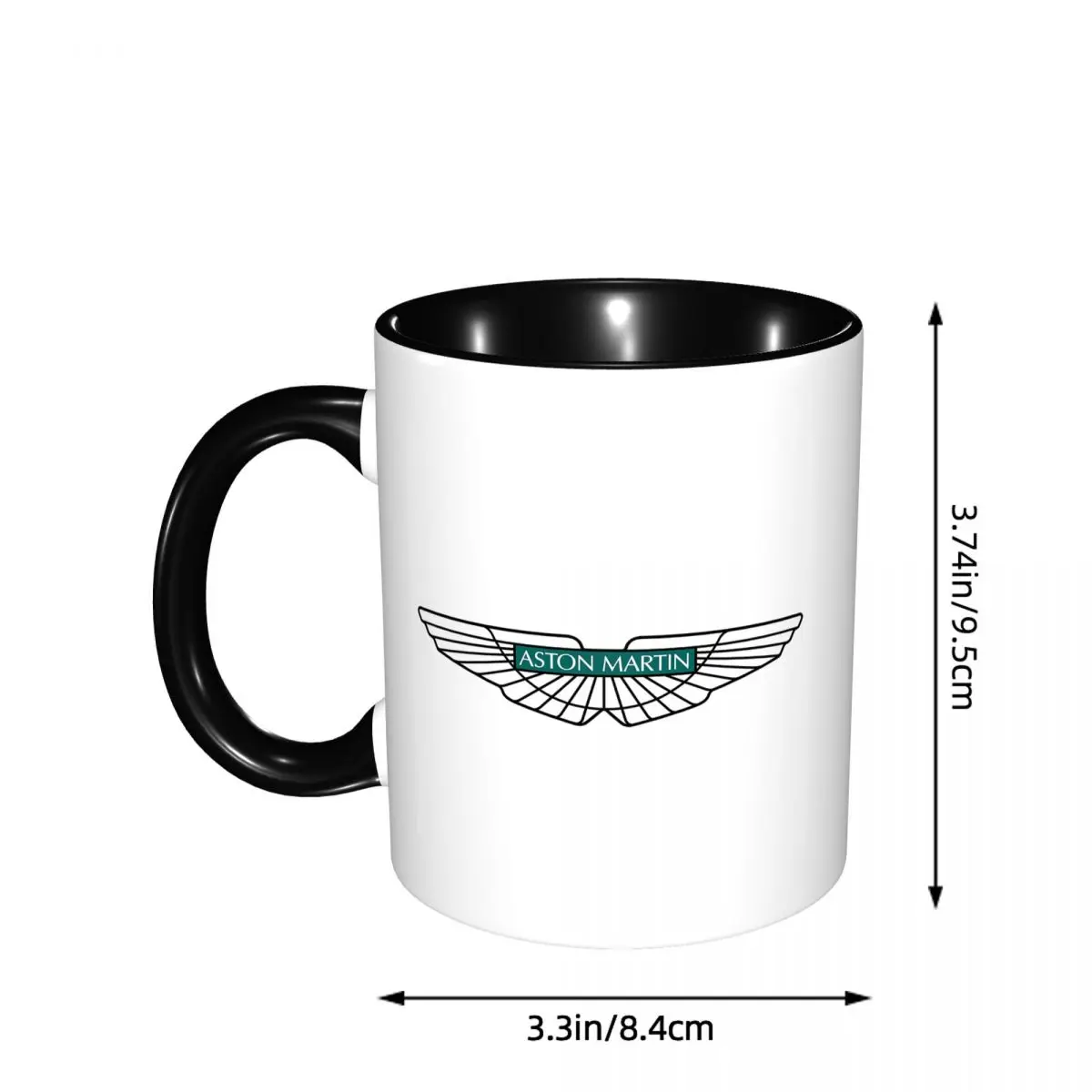 Aston Martin Badge Mug Funny Ceramic Coffee Cups Tea Mugs Milk Cup Drinkware Gift for Woman Man
