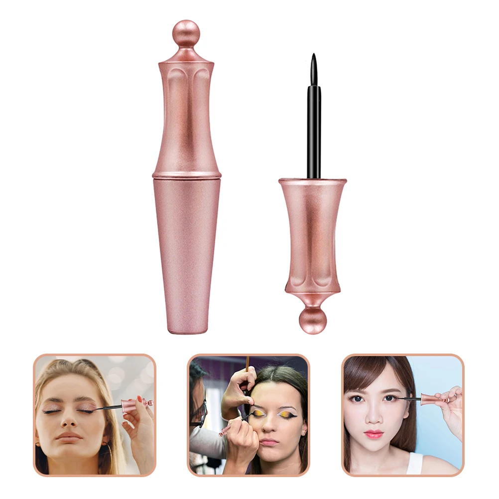 2 uds delineador de ojos magnético líquido 4Ml seguro de larga duración fuerte sujeción para pestañas postizas efecto de volumen compacto tamaño de viaje Mujer