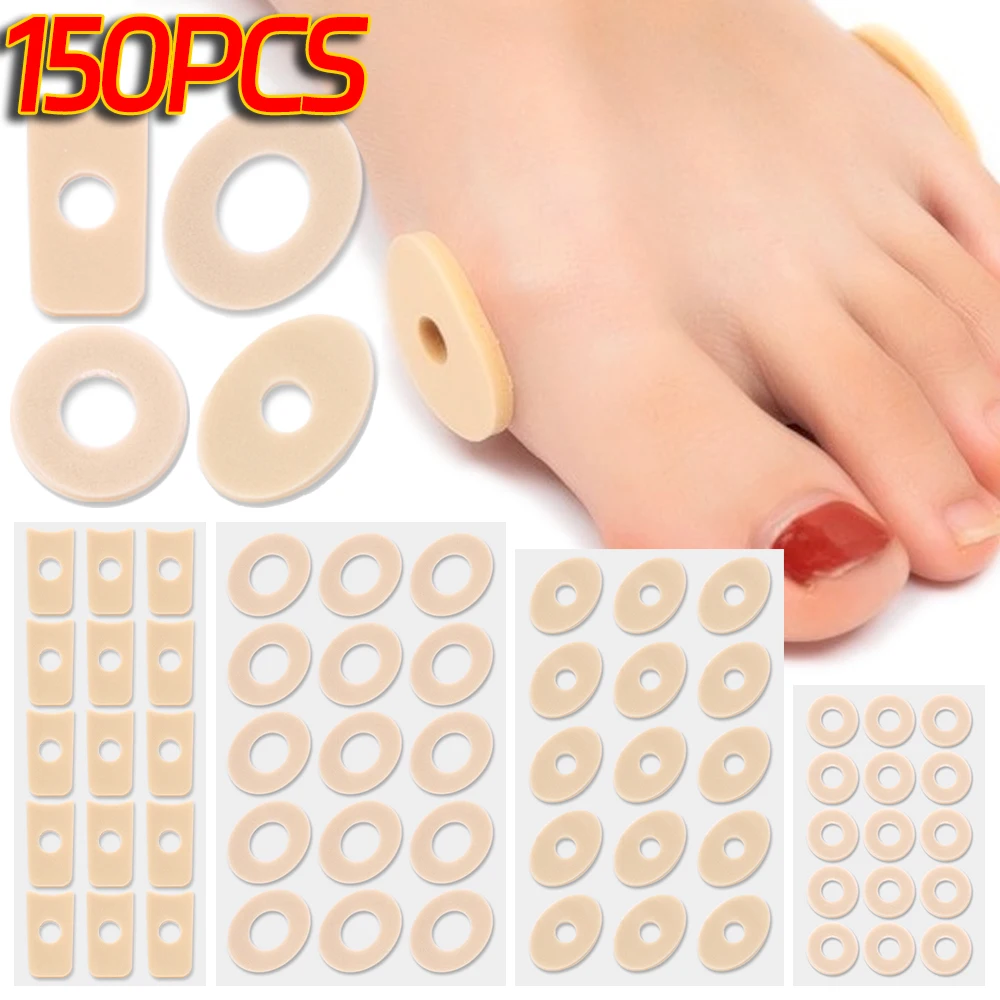 Callus Cushions Shoes Heel Pad Foam Round Toe Foot Corn Bunion Protectors Pads Anti-wear Anti-pain Cushion Tapes Foot Care Tool