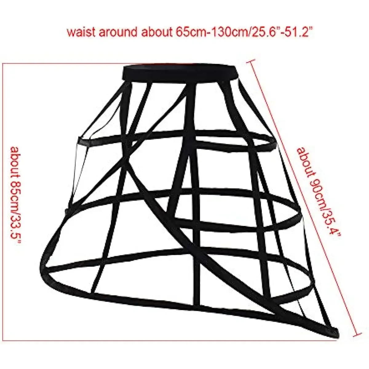 Pannier Petticoat Women Victorian Bustle Cages Hoop Skirt Cage Skirt for Women