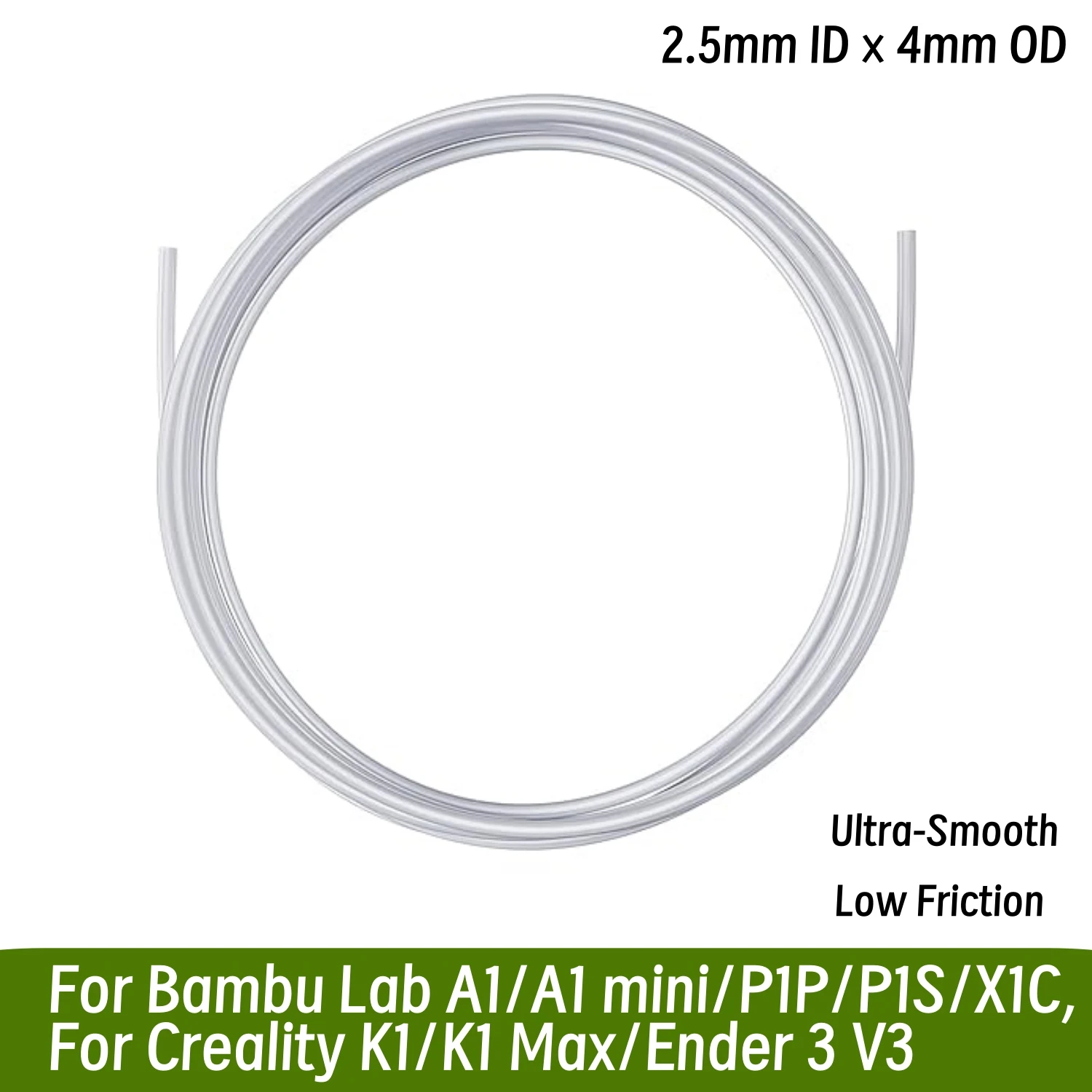 PTFE Tubing, Tube Fits Direct Drive Extruder 3D Printer, For Bambu Lab A1/A1 Mini For Creality K1/K1 Max/Ender 3 V3