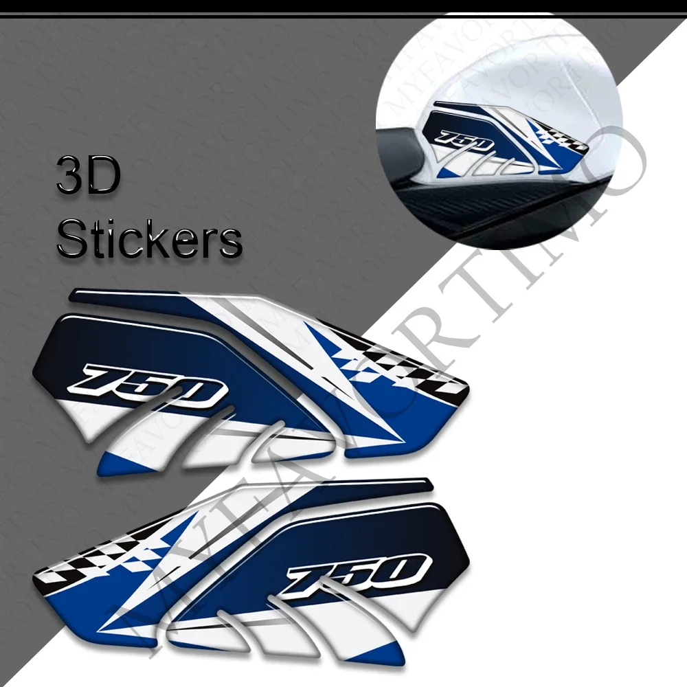 3D Epoxy Resin Tank Pad Knee Protector Decals Stickers For Suzuki GSX-R600 GSX-R750 GSXR Motorcycle Accessories