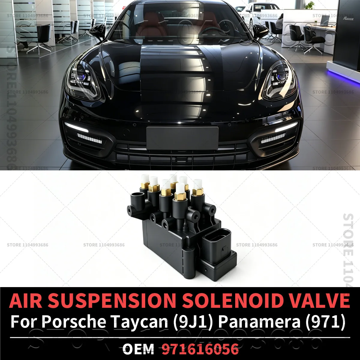 

For Porsche 2017-2023 Panamera 971 2020-2024 Taycan 9J1 SUSPENSION SOLENOID VALVE OEM 971616056 971616056A 971616056B 971616056C