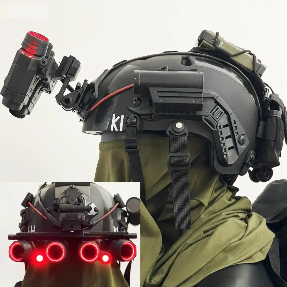 Casco táctico visión nocturna seis ojos – Cosplay militar profesional - imagen 2