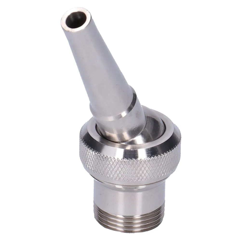 G3/4 Male Thread Fountain Nozzle 304 Stainless Steel Silver Fountain Spray Head Multi Direction Easy Installation