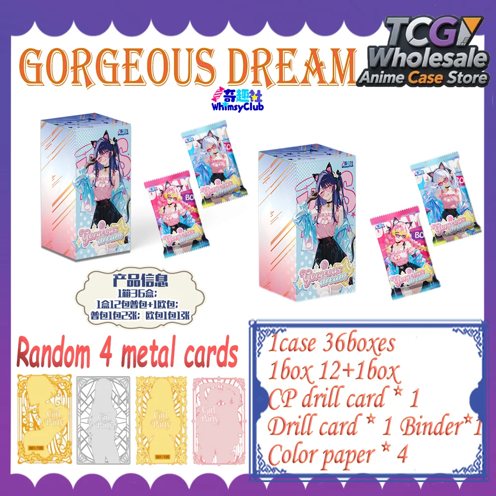 Wholesale Gorgeous Dream Waifu Card Anime Games Girl Party Swimsuit Bikini Feast Booster Box Doujin Toys And Hobbies Gift