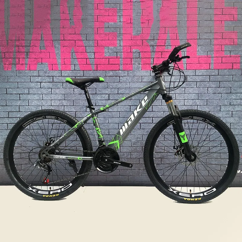 

Variable Speed Mountain Bike for Male and Female Students High Carbon Steel Double Disc Brake 30 Ring 26 Inch 24 Speed New 2024