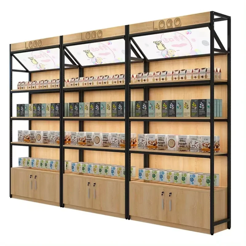 

Customize.Shop Customization Convenience Store Potato Chips Candy Display Racks Double-Side Display Racks Snack Display Shelving