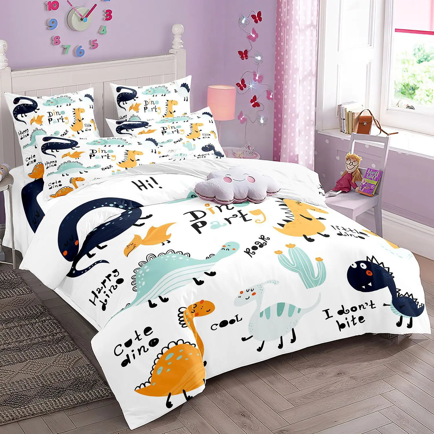 2/3pcs bedding set Digital Print Comfortable Duvet Cover for Home Bedroom Decoration, 1 Duvet Cover and 2pillowcase with Zippers