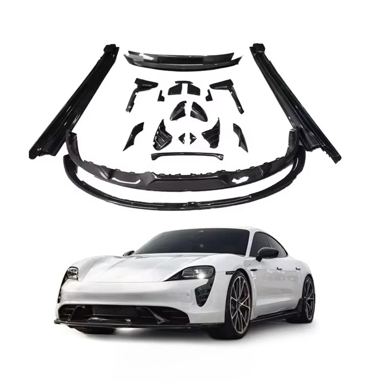 T Style Carbon Fiber Body Kit for  Taycan Cars Accessories