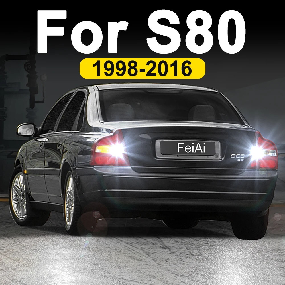 Luces LED de marcha atrás para Volvo S80 MK1 MK2 1998-2016 S80 accesorios luz de marcha atrás 2015 2014 2013 2012 2011 2010 2009 2008 2007
