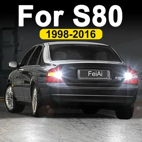 볼보 S80 MK1 MK2 1998-2016 S80 액세서리 후진등 2015 2014 2013 2012 2011 2010 2009 2008 2007용 LED 후진등