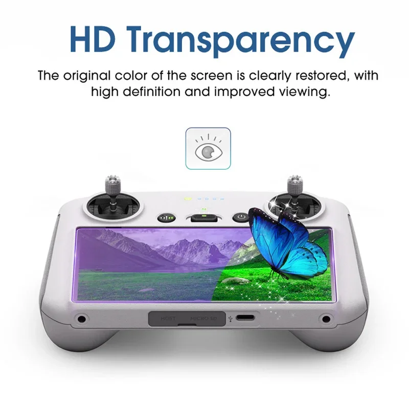 HD Tempered Glass Protective Film for DJI MINI 3 PRO RC with Screen Remote Control Screen Explosion-proof Film Accessories