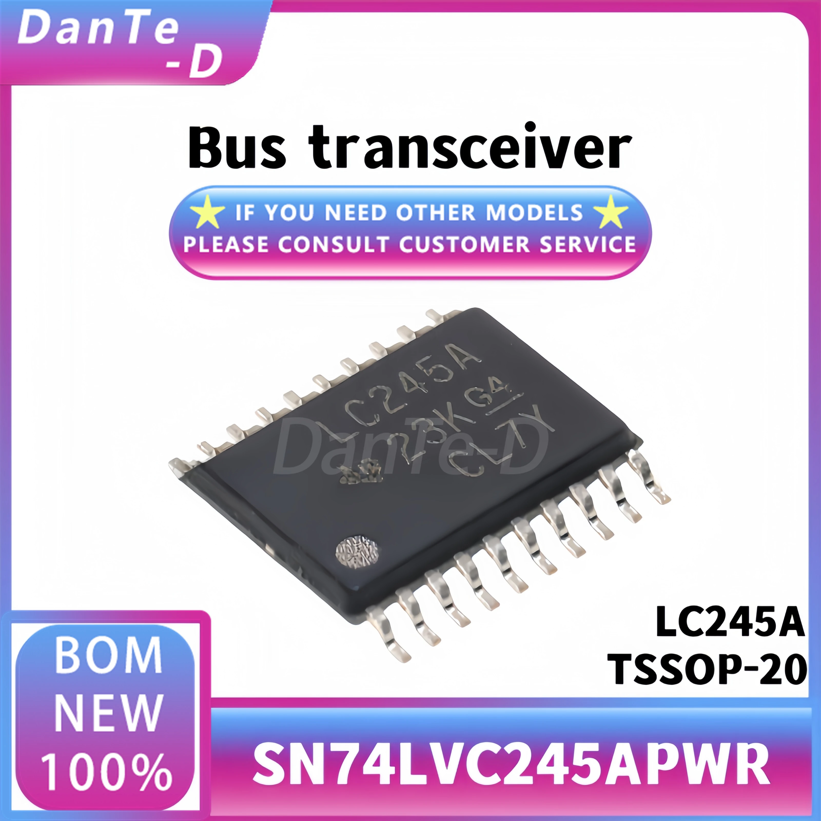 10PCS SN74LVC245APWR TSSOP-20 Silkscreen LC245A three-state output eight-way bus transceiver chip original authentic