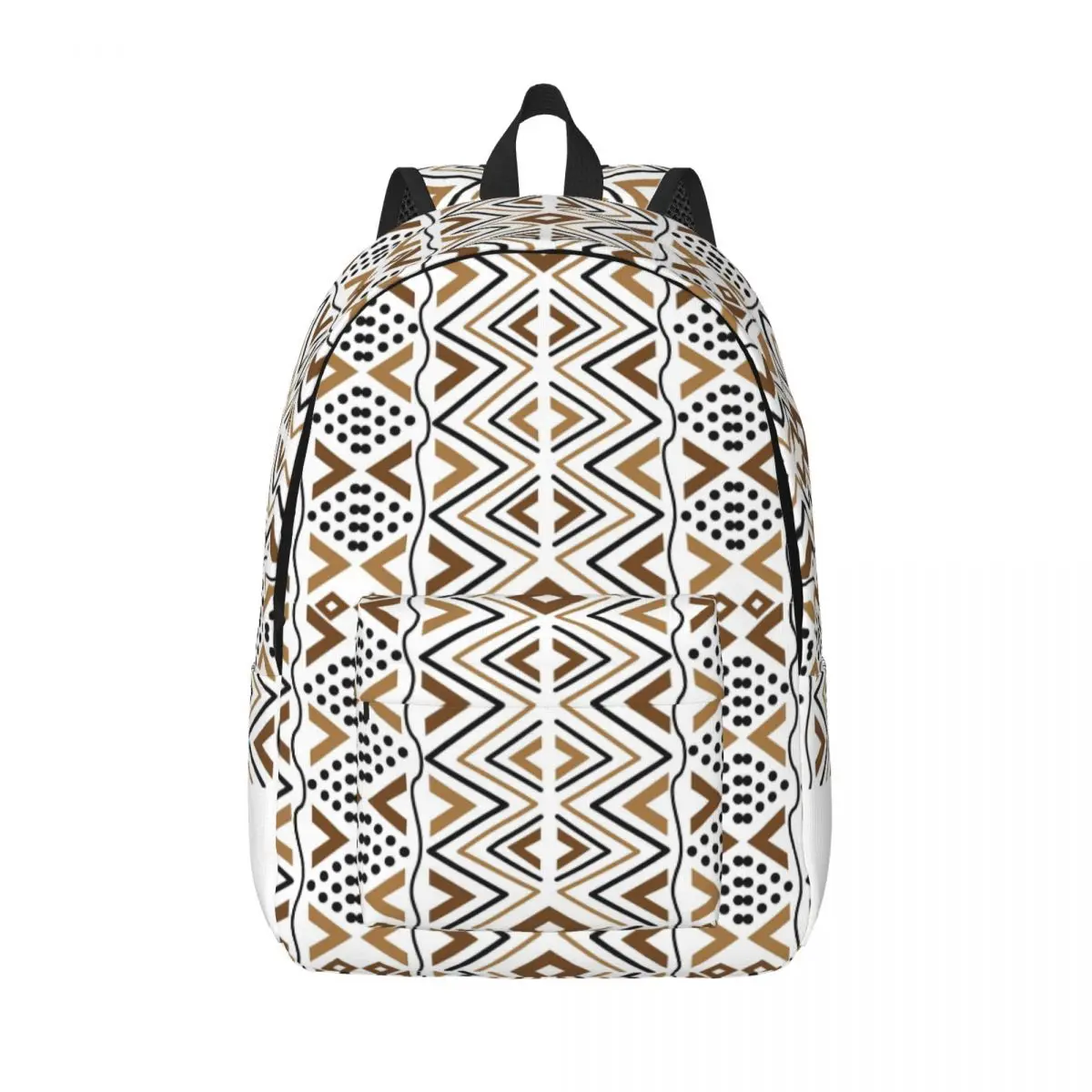 

Bogolan Design Motif Woman Small Backpacks Bookbag Waterproof Shoulder Bag Portability Travel Rucksack Students School Bags