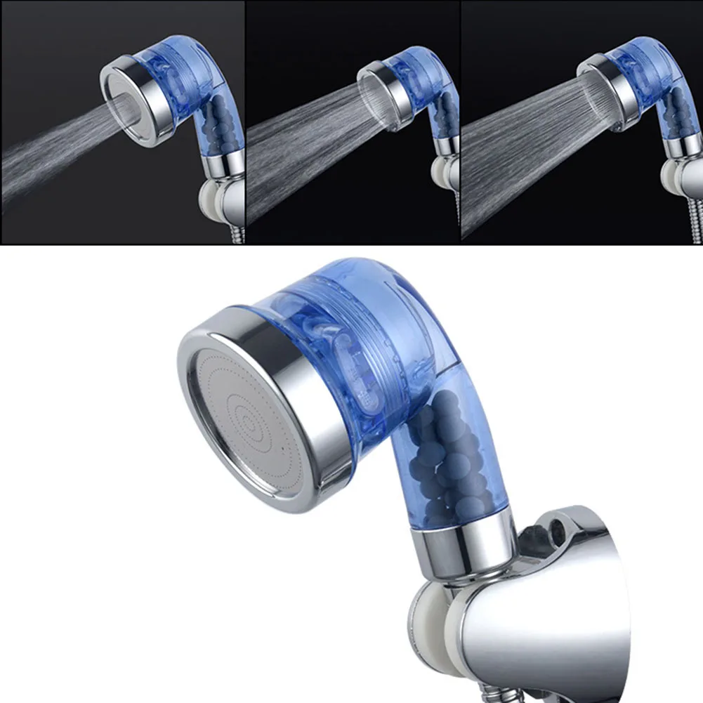 1Pcs Shower Head ABS Negative Ion Bathroom Filter Water-Saving Shower SPA Nozzle 3-mode Adjustable Spray Bathroom Accessories