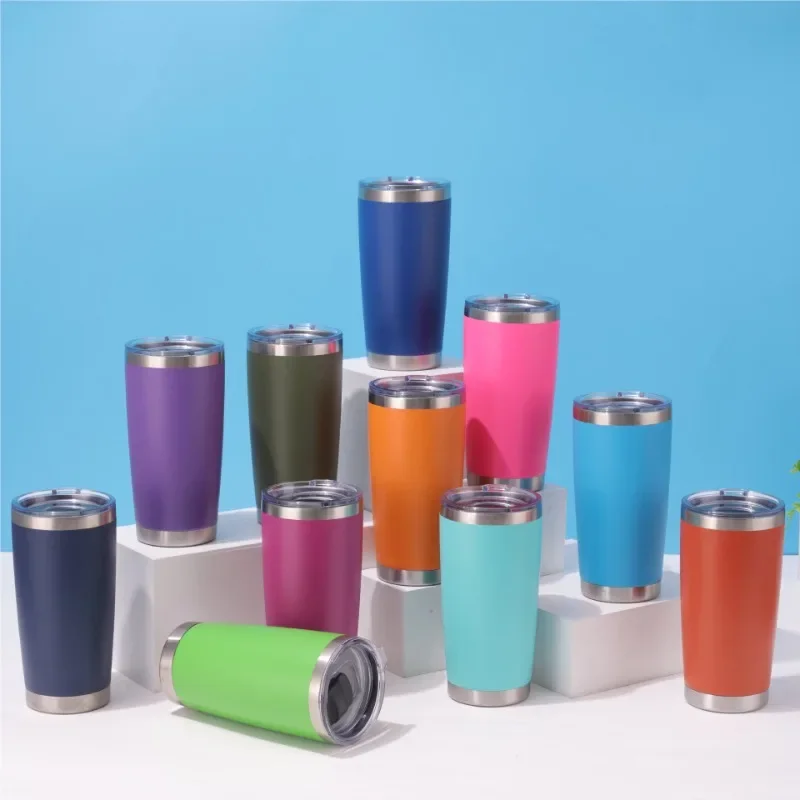 

20oz Drinkware Thermal Mug Vacuum With Lids With Lids Stainless Steel Water Bottle Insulated Leakproof coffee mug flask Flask
