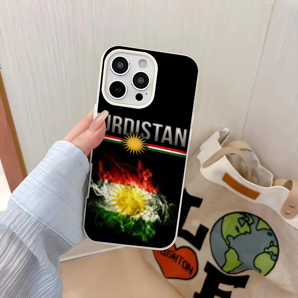 

Symbol K-Kurdistan Flag Phone Case IPhone 17 Air 16 15 14 Plus 13 Pro Max 2 Soft Frosted Candy Transparent Jelly 2-in-1