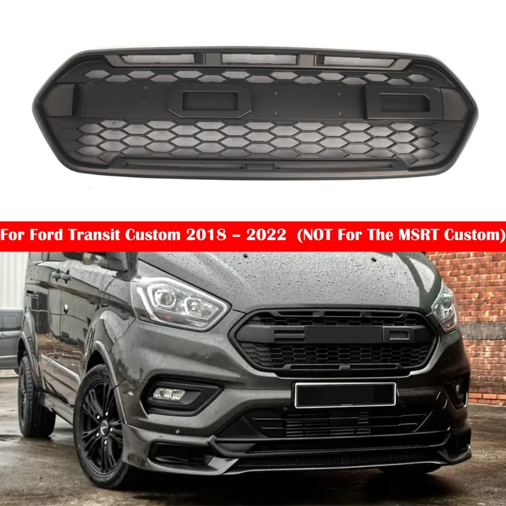 

Автомобильные аксессуары подходят для Ford Transit 2018 2019 2020 2021 2022, передняя решетка, решетка бампера без лампы, решетка бампера