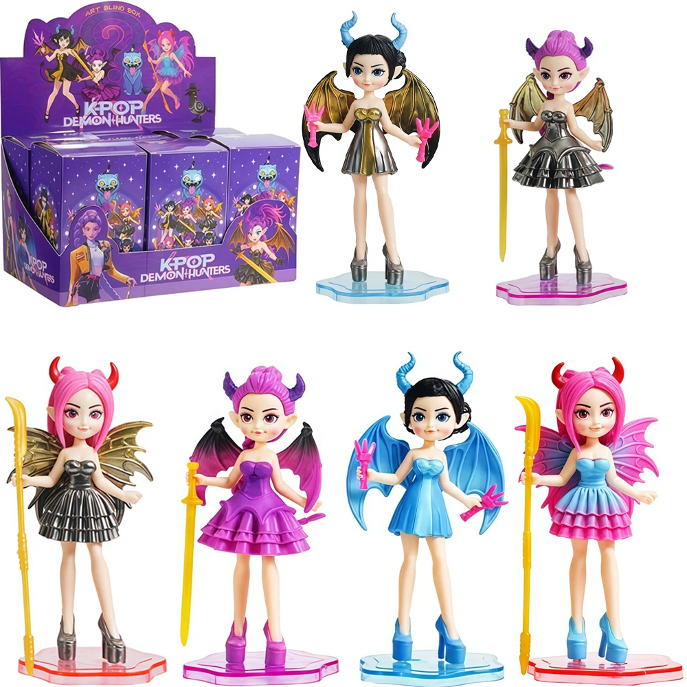 

2026 Горячая новинка Kpop Devil Hunter Rumi Zoe Mira аниме поливиниловая глухая коробка коллекция настольных безделушек детский новогодний подарок
