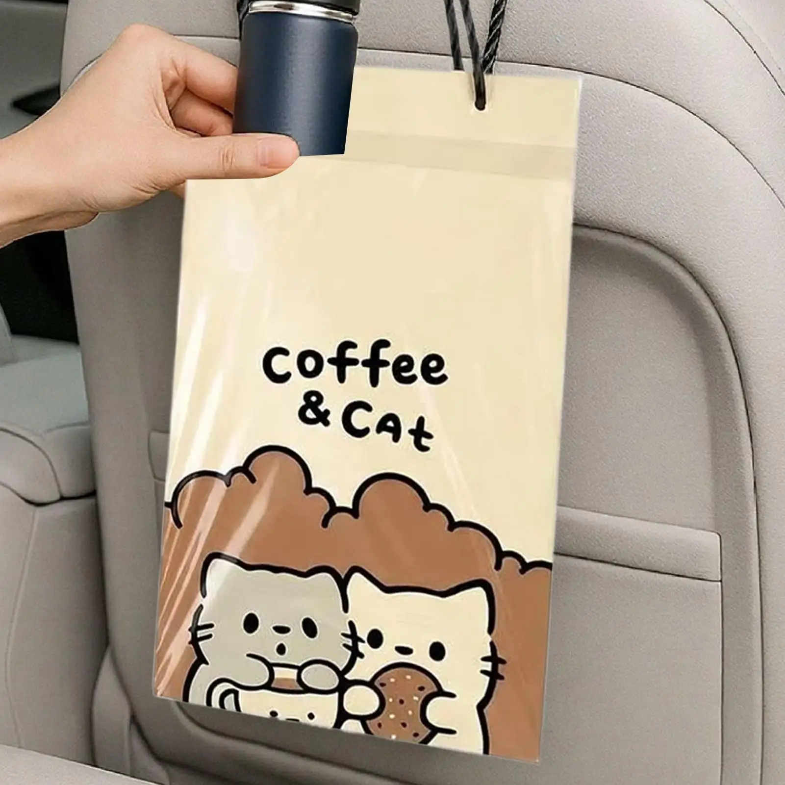 Durable Great Leakproof Car Trash Bags 50 Pieces Waste Container for Drivers Travelers SUVs RVs Sedans Commute Road Trips view 4