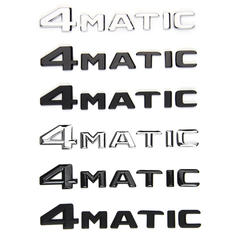

ABS For Mercedes Benz W204 W203 A B C E G S ML SL CL GLA CLA Class 4MATIC Logo Car Rear Tail Trunk Letters Emblem Badge sticker