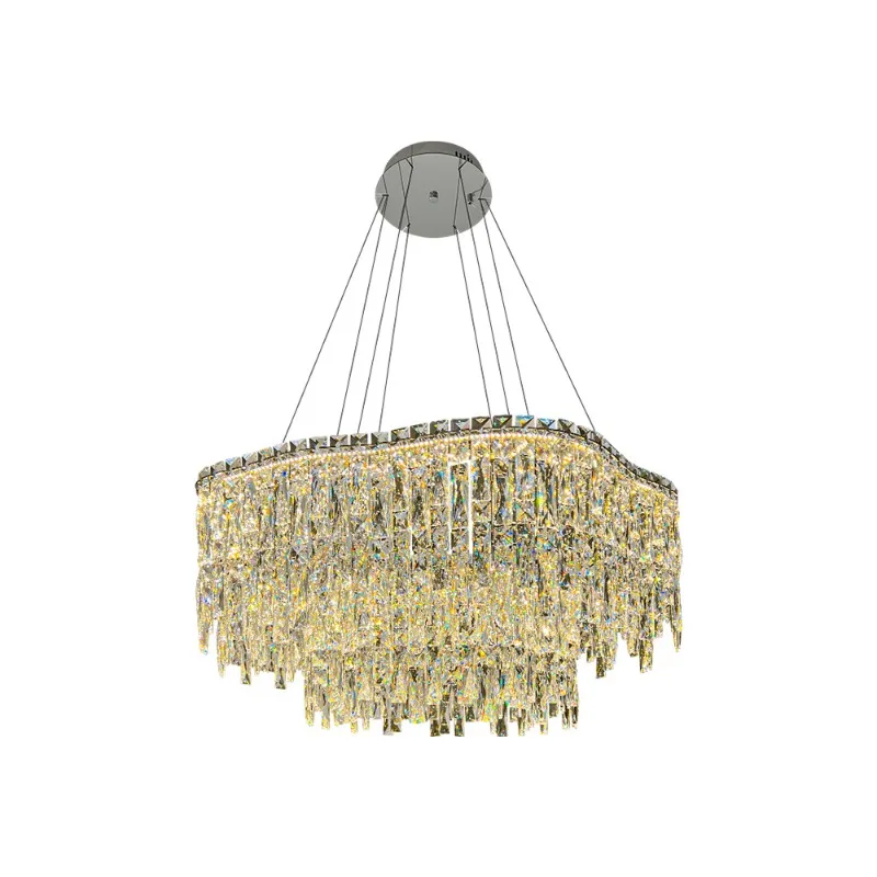 

Light luxury crystal living room chandelier modern Italian high-end Internet celebrity restaurant