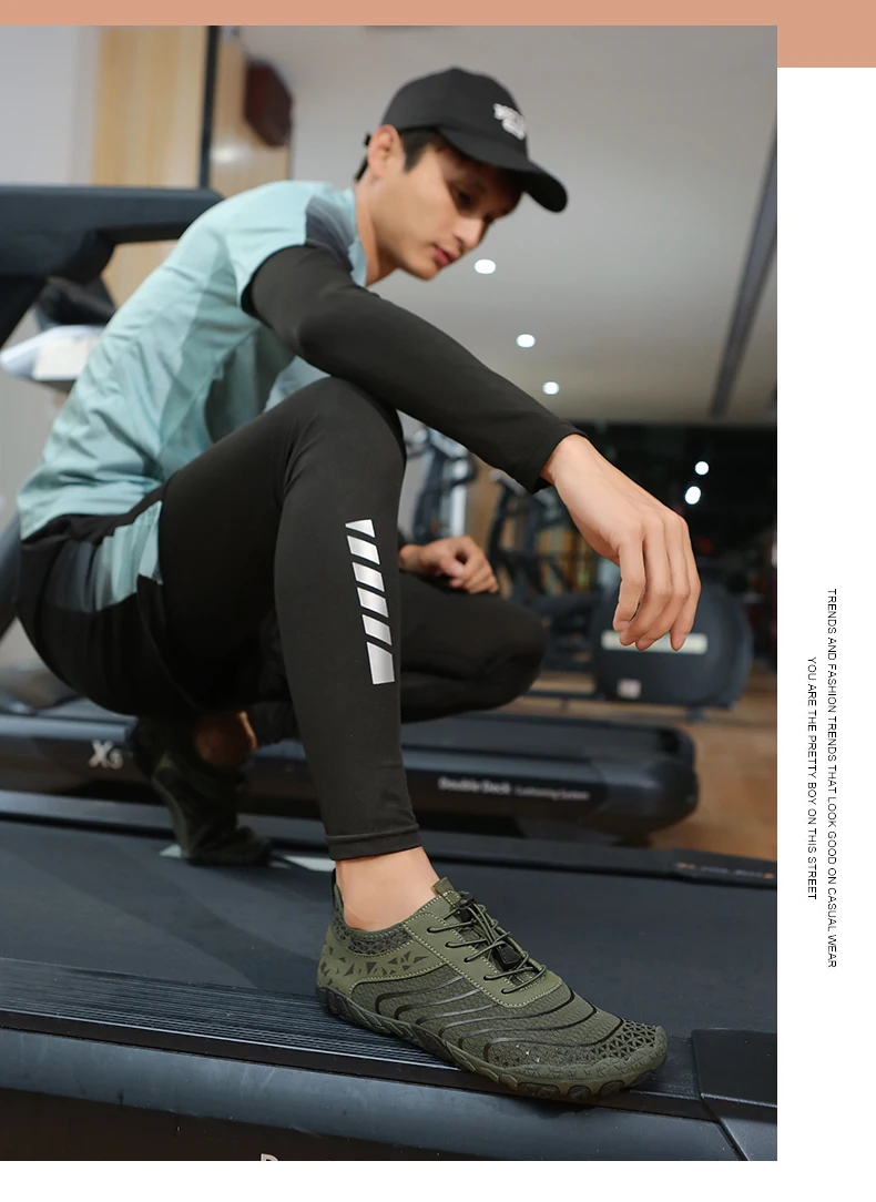 Summer Wide-Head Wading Shoes Men Barefoot Upstream Sketch Shoes Fitness Cycling Yoga Casual Sandals Women Water Sports Shoes