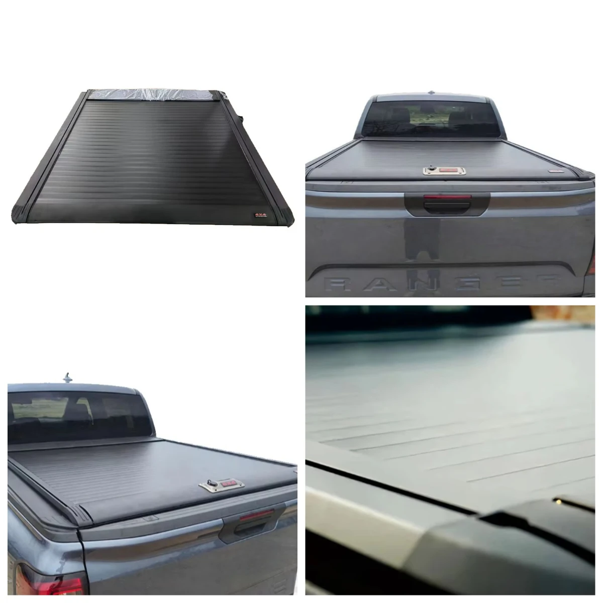 

STLF Alloy Electric Tonneau Cover For Pickup Retractable Roller Shutter Lid With Locking & Waterproof Function