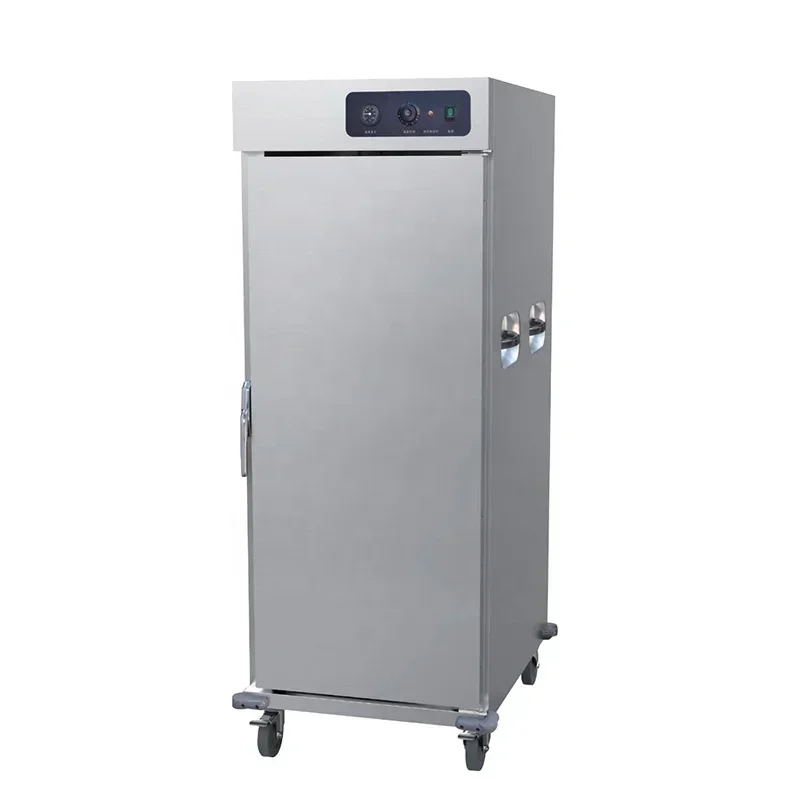 Hot sales  Restaurant Hotel Commercial Food Hot Warmer Heated Holding Cabinet Trolley Mobile Food Warmer Banquet Cart