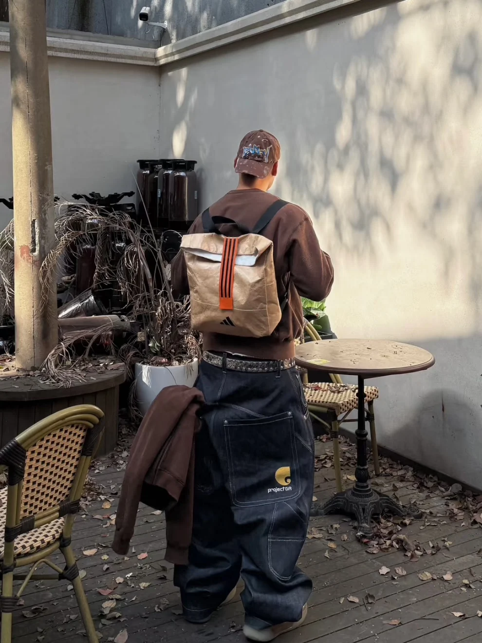 American Sle Ailz Project Ootd Workwear جينز رجالي منخفض الخصر وواسع الساق بنطلون طويل مستقيم قطع السراويل عارضة